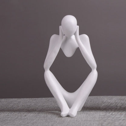 Dekorative Figur Person in sitzender Pose