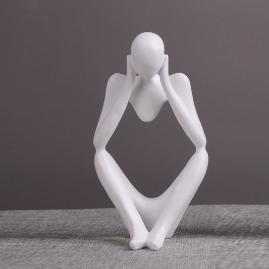 Dekorative Figur Person in sitzender Pose